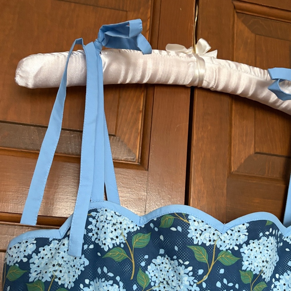 Blue Flowered Sundress size L - Picture 2 of 5